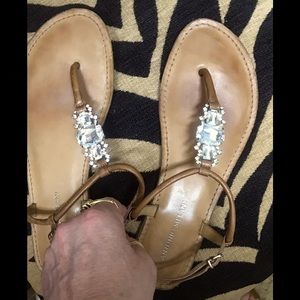 Antonio Melania Sandals Tan Size 10 Glitz